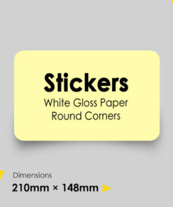 Round Corner Stickers