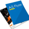 A5 flyers showcasing vibrant designs and quality printing