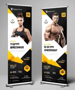 Premium Pull Up Banners displayed at a corporate event in Melbourne CBD